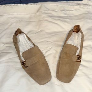 Franco Sarto tan flats, size 9.5